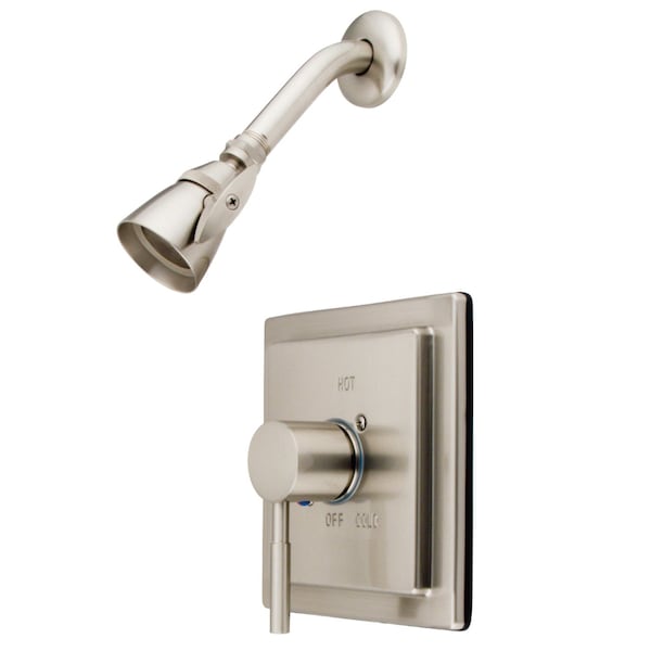 Shower Faucet, Brushed Nickel, Wall Mount